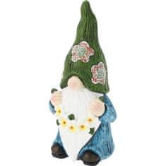 ProGarden Vrtni ukrasi KO-095241740 patuljak sa solarnim svjetlom 40,5 cm zeleni poklopac