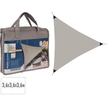 ProGarden Jedro za sjenu KO-C46400610 trokut 3,6 x 3,6 x 3,6 m sivo-smeđa