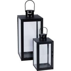 ProGarden Fenjer KO-NB1251560 metalni set od 2 komada 18 / 14 cm crne boje