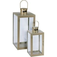 ProGarden Fenjer KO-NB1251580 metalni set od 2 komada 18 / 14 cm zeleni