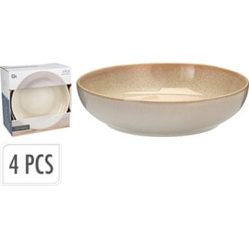 EXCELLENT Ploča KO-Q07000050 duboki set od 4 komada promjera 23 cm bež