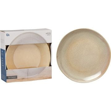 EXCELLENT Ploča KO-Q07000040 plitki set od 4 komada promjera 28 cm bež