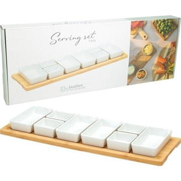 EXCELLENT Set za posluživanje KO-210001500 porculan 9 kom bijeli