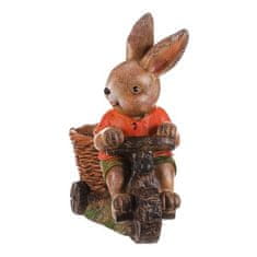 Autronic Pakiranje cvijeća Zec na kosilici s košarom - magnezij (MT772)