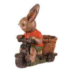 Autronic Pakiranje cvijeća Zec na kosilici s košarom - magnezij (MT772)