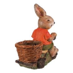 Autronic Pakiranje cvijeća Zec na kosilici s košarom - magnezij (MT772)