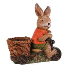 Autronic Pakiranje cvijeća Zec na kosilici s košarom - magnezij (MT772)