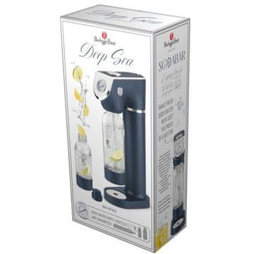Berlingerhaus Aparat za sodu BH-9762 SODABAR + 2 boce Deep Sea kolekcija