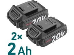 Extol Industrial Bežična kosilica za travu 8791902 SHARE20V, 43 cm, BEZ ČETKICA, 2x2Ah