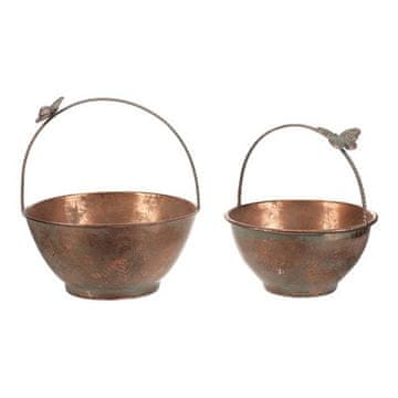 Autronic Pakiranje cvijeća metal - s leptirom, bakar, cijena za set od 2 komada (FUP564)