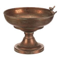 Autronic Pakiranje cvijeća metal - veliki, s pticama, bakrene boje (FUP568)