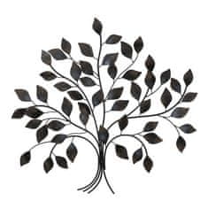 Autronic Zidna dekoracija Metalno stablo, šiljasti listovi, smeđe (FA5021)