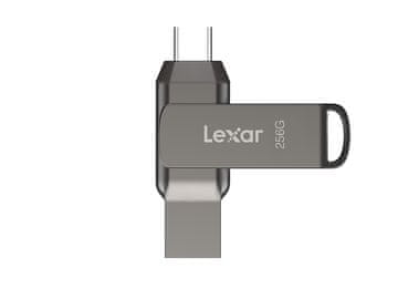 Lexar JumpDrive D400 Dual USB ključ, 256 GB, USB-C, 130 MB/s (LJDD400256G-BNQNG)