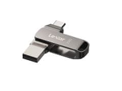 Lexar JumpDrive D400 Dual USB ključ, 256 GB, USB-C, 130 MB/s (LJDD400256G-BNQNG)