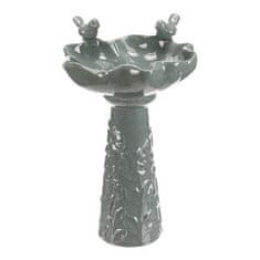 Autronic Hranilica/pojilica keramika, cvijet s pticama, stojeći, tamni mentol (KEX6004 GRN3-L)