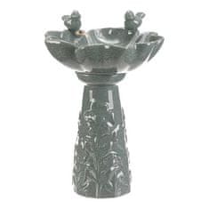 Autronic Hranilica/pojilica keramika, cvijet s pticama, stojeći, tamni mentol (KEX6004 GRN3-S)