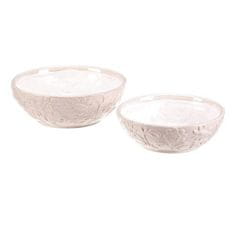 Autronic Pakiranje cvijeća keramička - zdjela, cvjetni dekor, cijena za set od 2 komada (KEX6020)