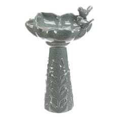 Autronic Hranilica/pojilica keramika, cvijet s pticama, stojeći, tamni mentol (KEX6004 GRN3-L)