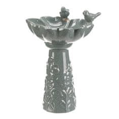 Autronic Hranilica/pojilica keramika, cvijet s pticama, stojeći, tamni mentol (KEX6004 GRN3-S)