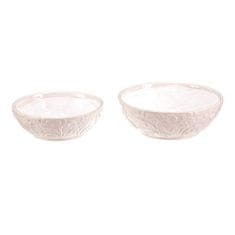 Autronic Pakiranje cvijeća keramička - zdjela, cvjetni dekor, cijena za set od 2 komada (KEX6020)