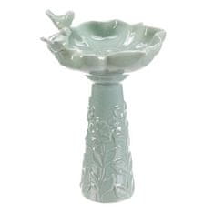Autronic Hranilica/pojilica keramika, cvijet s pticama, stojeći, mentol (KEX6004 GRN-L)