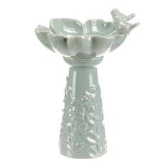 Autronic Hranilica/pojilica keramika, cvijet s pticama, stojeći, mentol (KEX6004 GRN-S)