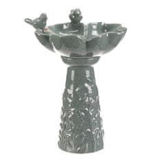 Autronic Hranilica/pojilica keramika, cvijet s pticama, stojeći, tamni mentol (KEX6004 GRN3-S)