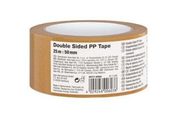 Tesa Dvostrana traka 138546 Double-sided tape, 25 m x 50 mm, transparent
