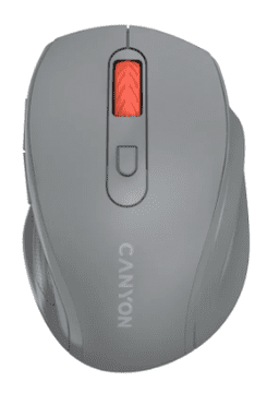 Canyon OnClick 20 bežični optički miš, 1600 DPI, 6 gumba, tamno sivi (CNE-CMSW20DG)