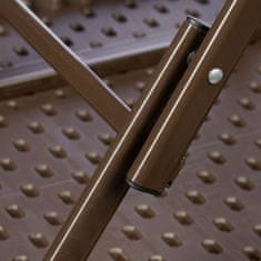 Northix Sklopivi vrtni stol od umjetnog ratana s metalnim okvirom, kompaktan i izdržljiv