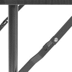 Northix Sklopivi vrtni stol od umjetnog ratana s metalnim okvirom, kompaktan i izdržljiv