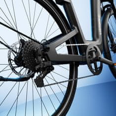 Urtopia Električni bicikl Fusion Smart Carbon, 160 - 190 cm, crni