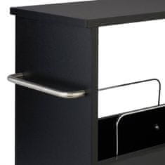 Northix Sklopivi stolić za kavu s podesivom visinom i prostorom za pohranu