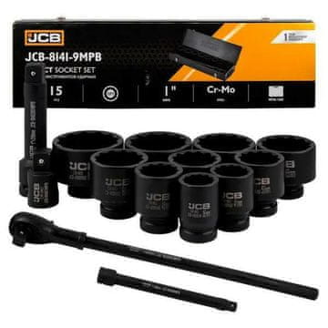 JCB SET UDARNIH ALATA OD 15 DIJELOVA 1" 12-KRAJNASTI (36-80 mm)