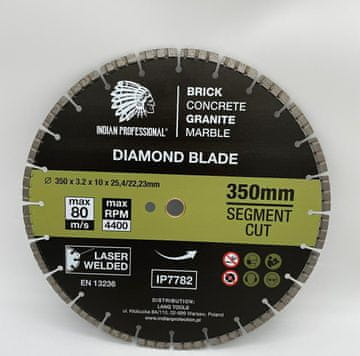 350 mm segmentna turbo rezna dijamantna oštrica Indian Professional