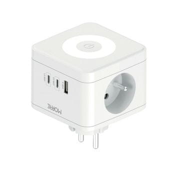TIROSS Morre 2G USB 2xUSB-C kockasti razdjelnik sa lampom