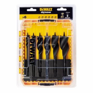 DEWALT SET BUŠILICA ZA DRVO 6 KOM, 3 oštrice 13-32 mm EXTREME