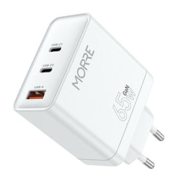 TIROSS MORRE USB PUNJAČ, USB C 65W BIJELI