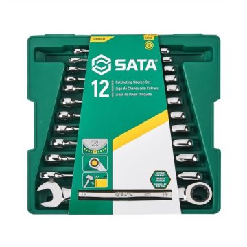 SATA set od 12 okasto-kombiniranih ključeva s račvastim mehanizmom