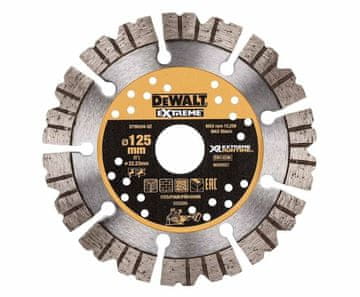DEWALT SEGMENTIRANA DIJAMANTNA PILA 125 x 1,3 x 22,2 mm EXTREME DT90294-QZ