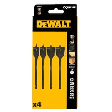 DEWALT SET UDARNIH BUŠILICA 4 KOM 20, 22, 25, 32 mm HEX 1/4" DT4797-QZ