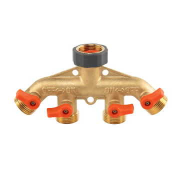 Bradas BRADAS 4-KRATNI RAZVODNIK GW 3/4"x MZ 3/4" MESING S MESINGANIM MEKIM VENTILIMA