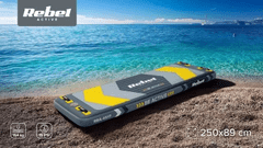 Rebel Vodeni jastuk-ploča-platforma na napuhavanje ACTIVE 250x89x15, set, do 154 kg