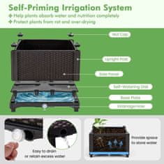 Netscroll Povišena vrtna žardinjera 40 × 40 cm za začinsko bilje, povrće i cvijeće, Growsy