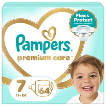 Pampers Premium Care pelene, veličina 7, 15+ kg, 64/1