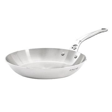 de Buyer Tava 3724.28 AFFINITY, stainless steel, diameter 28 cm, height 4.5 cm, weight 1.34 kg, non-deformable, stainless steel handle