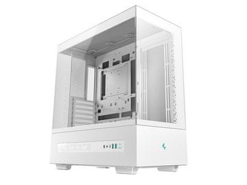 DEEPCOOL Kućište za računalo DeepCool CH690 DIGITAL, ATX, Midi-Tower, LCD, kaljeno staklo, bijelo