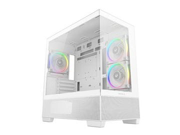 DEEPCOOL Kućište za računalo DeepCool CG380 3F, mATX, Midi-Tower, kaljeno staklo, bijelo