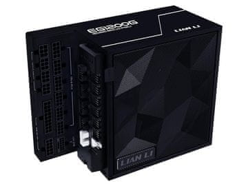 Lian Li Napajanje ATX Lian Li EDGE 1200W, 80 PLUS Gold, 12VHPWR, HUB, Modularno, crno