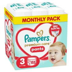 Pampers Premium Care pelene gaćice, veličina 3, 6–11 kg, 152/1
